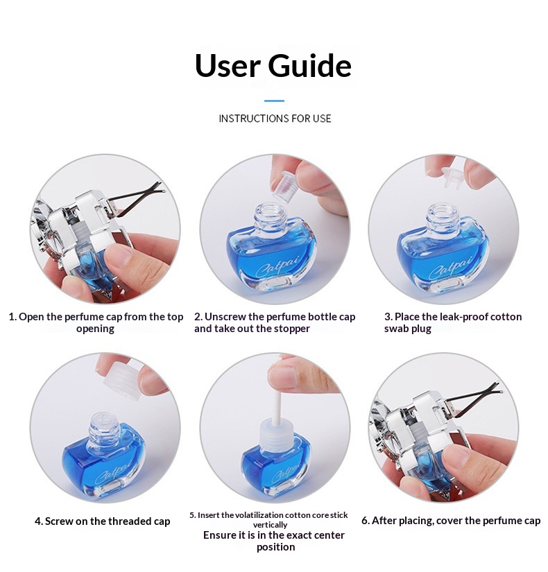 Bil luftfrisker roterende til ventilationsgitter langvarig duft_voghion.com