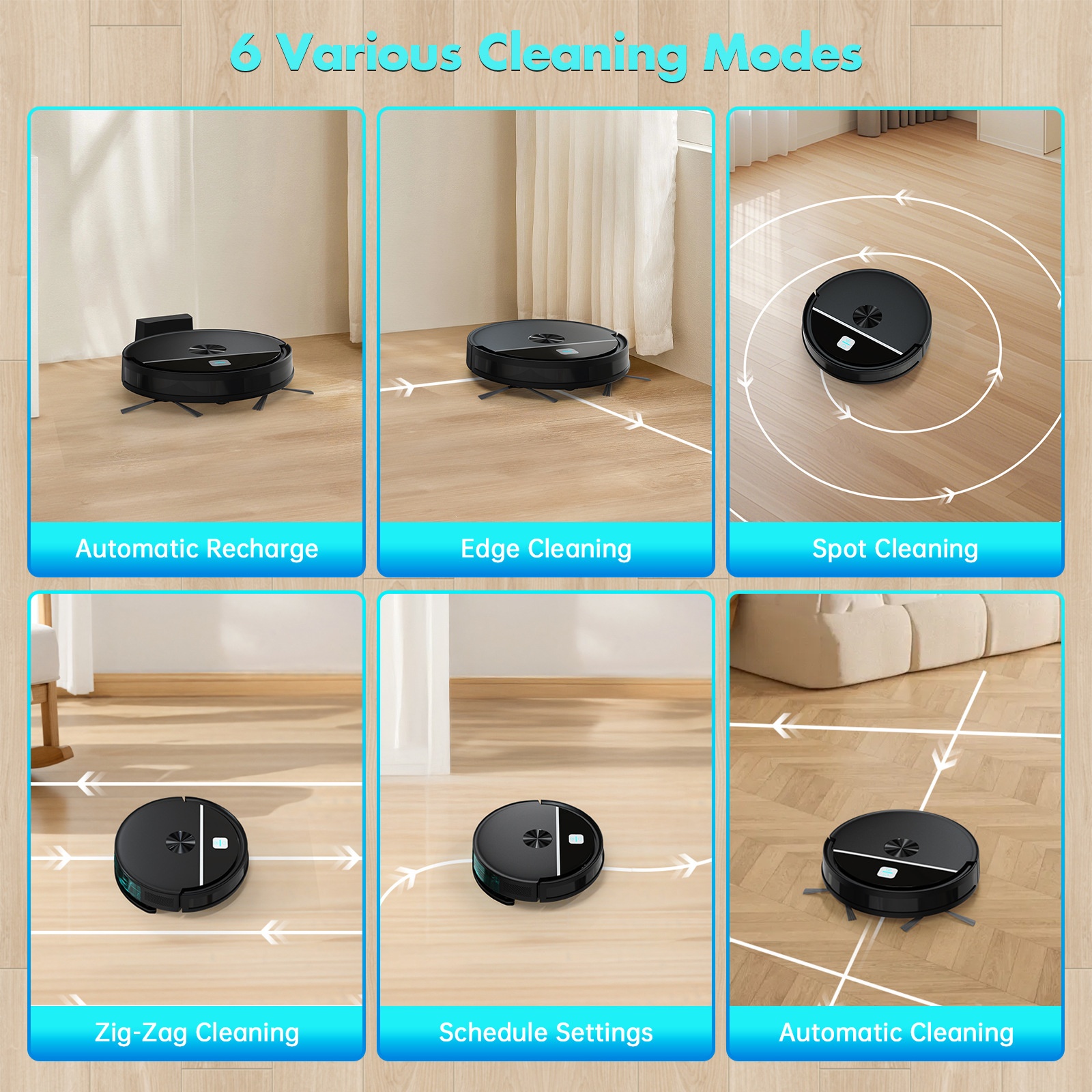 Sweeping Robot Cross-Border Smart Home APP Remote Control Automatic Charging Sweeping, Suction, And Mopping 3-in-1_voghion.com