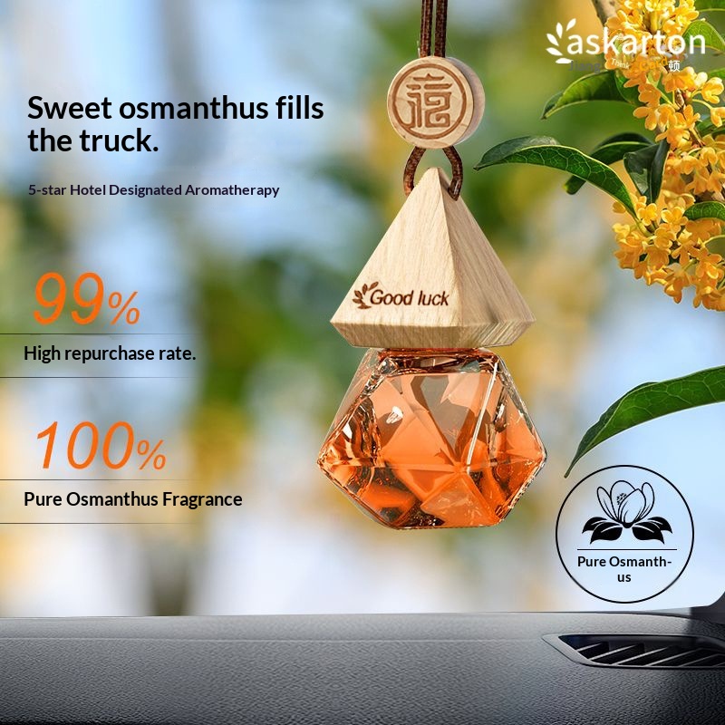 Langlong Same Style Perfume Hanging Piece Car Interior Essential Oil Long-lasting Fresh Light Fragrance Pack_voghion.com