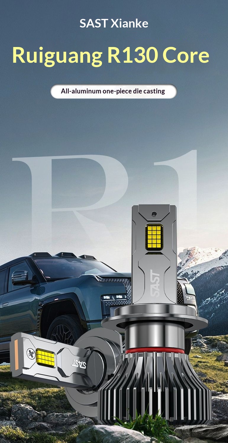 H4 led koplamp voor auto met laserlens voor groot en dimlicht_voghion.com