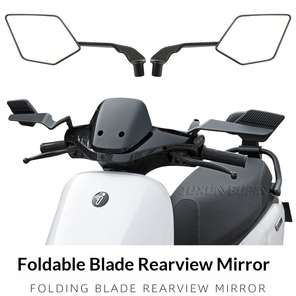 Motorcycle Electric Vehicle Modified New Blade Rearview Mirror Suitable For Dongfeng Kawasaki Wide Field Fixed Wing_voghion.com