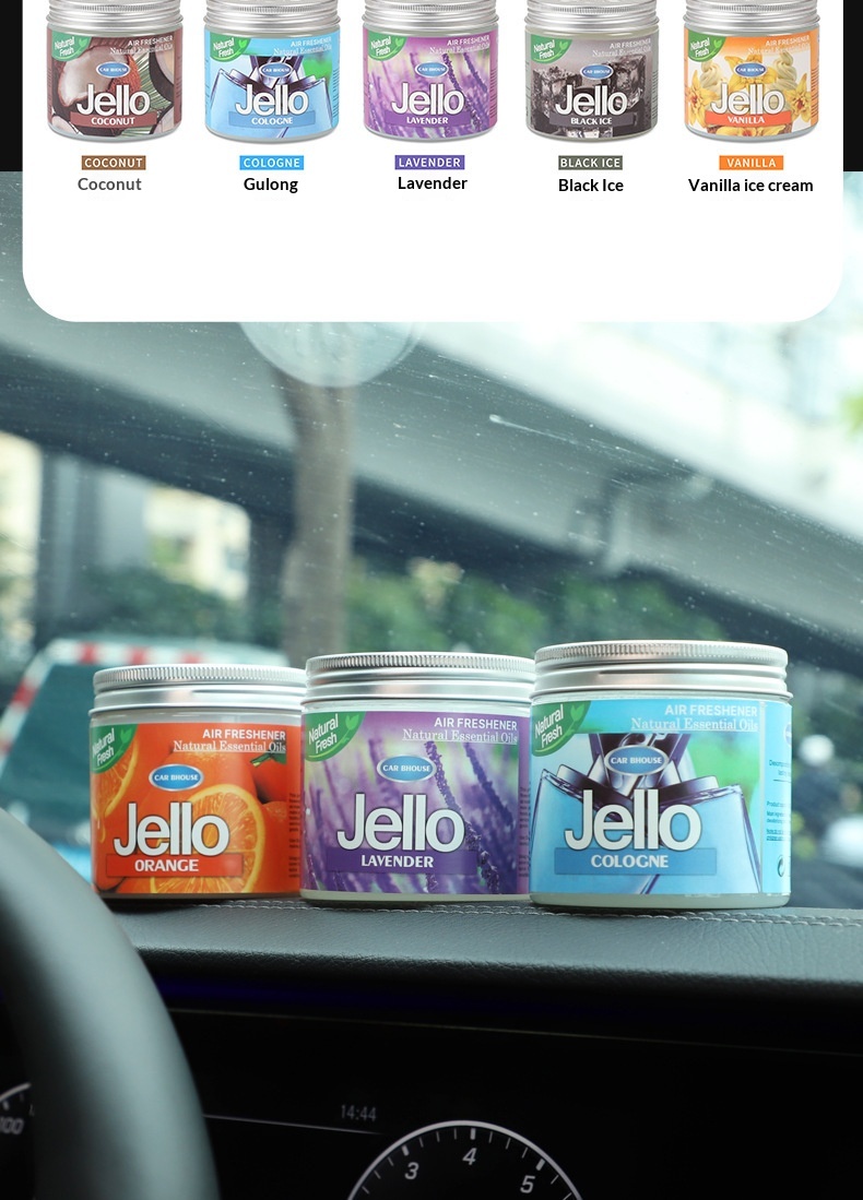 Balsamo solido JELLO Aromaterapia Profumo transfrontaliero per casa e auto Fragranza creativa decorativa_voghion.com