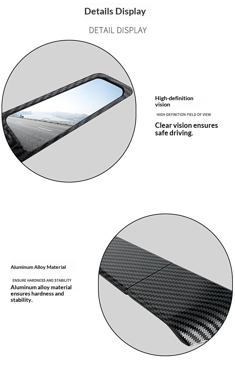 Scooter, Street Bike, Modified Rearview Mirror, Retro Motorcycle Foldable Fixed-wing Universal Reflector_voghion.com