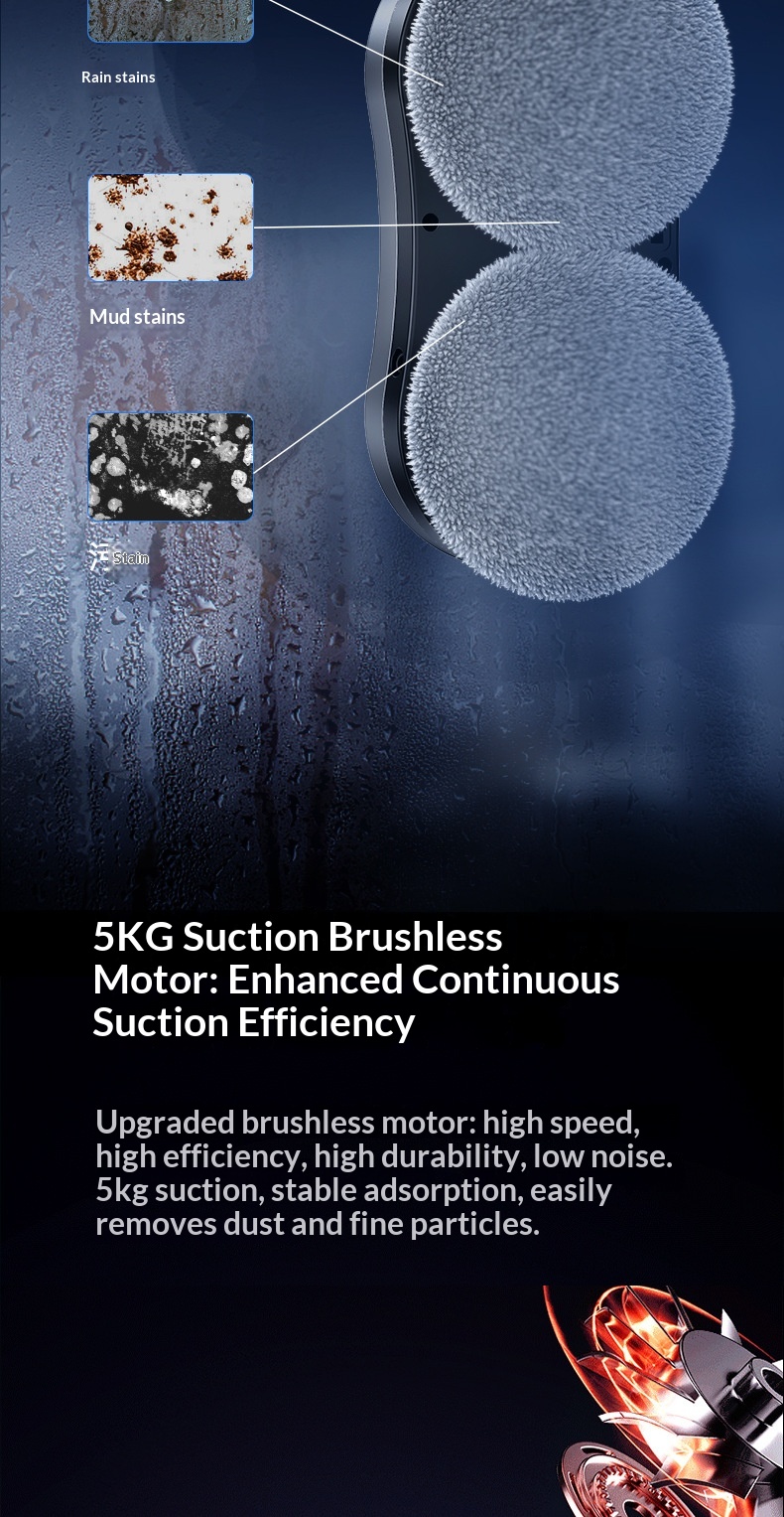 Water Spray Robot Automatic Household Window Glass Cleaning Artifact Double-Sided Cleaner/Device/Plug_voghion.com