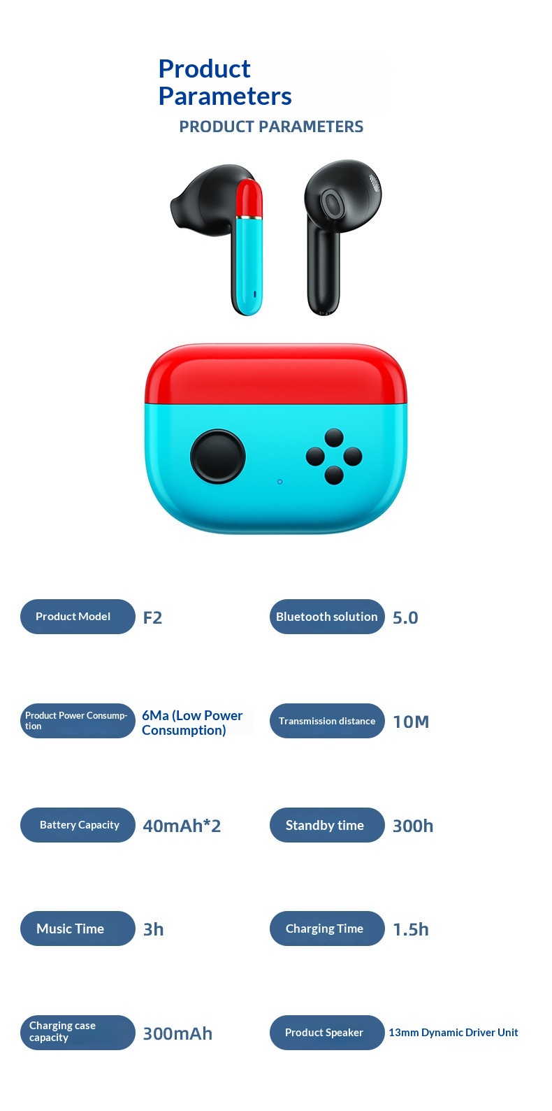Tws Bluetooth Gaming Headphones With Enc Noise Cancelling Tech_voghion.com