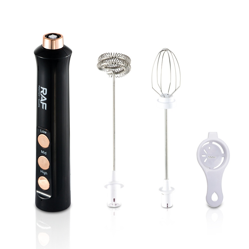 RAF Coffee Shop Egg Beater Haushalt Elektrischer Aufschäumer Milchmixer 2-in-1_voghion.com