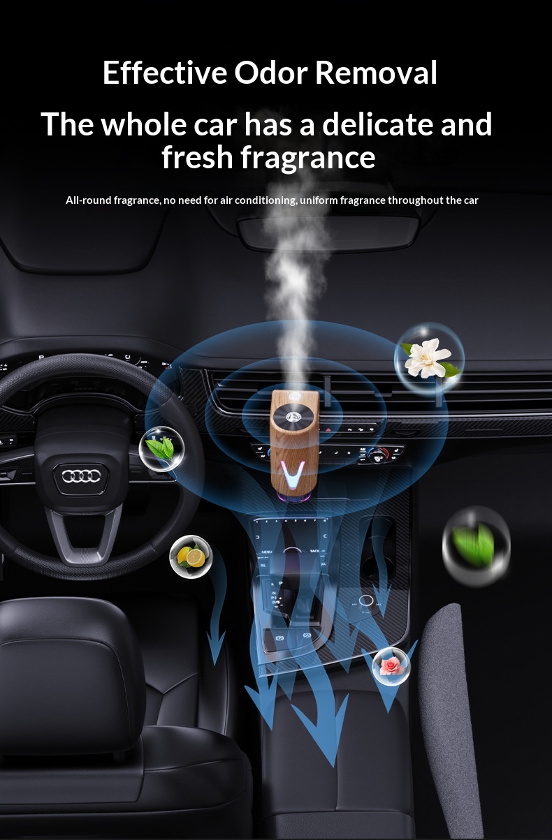 Nuovo diffusore automatico di aromaterapia a spruzzo per condizionatore d'aria e auto, ideale come regalo o ornamento._voghion.com