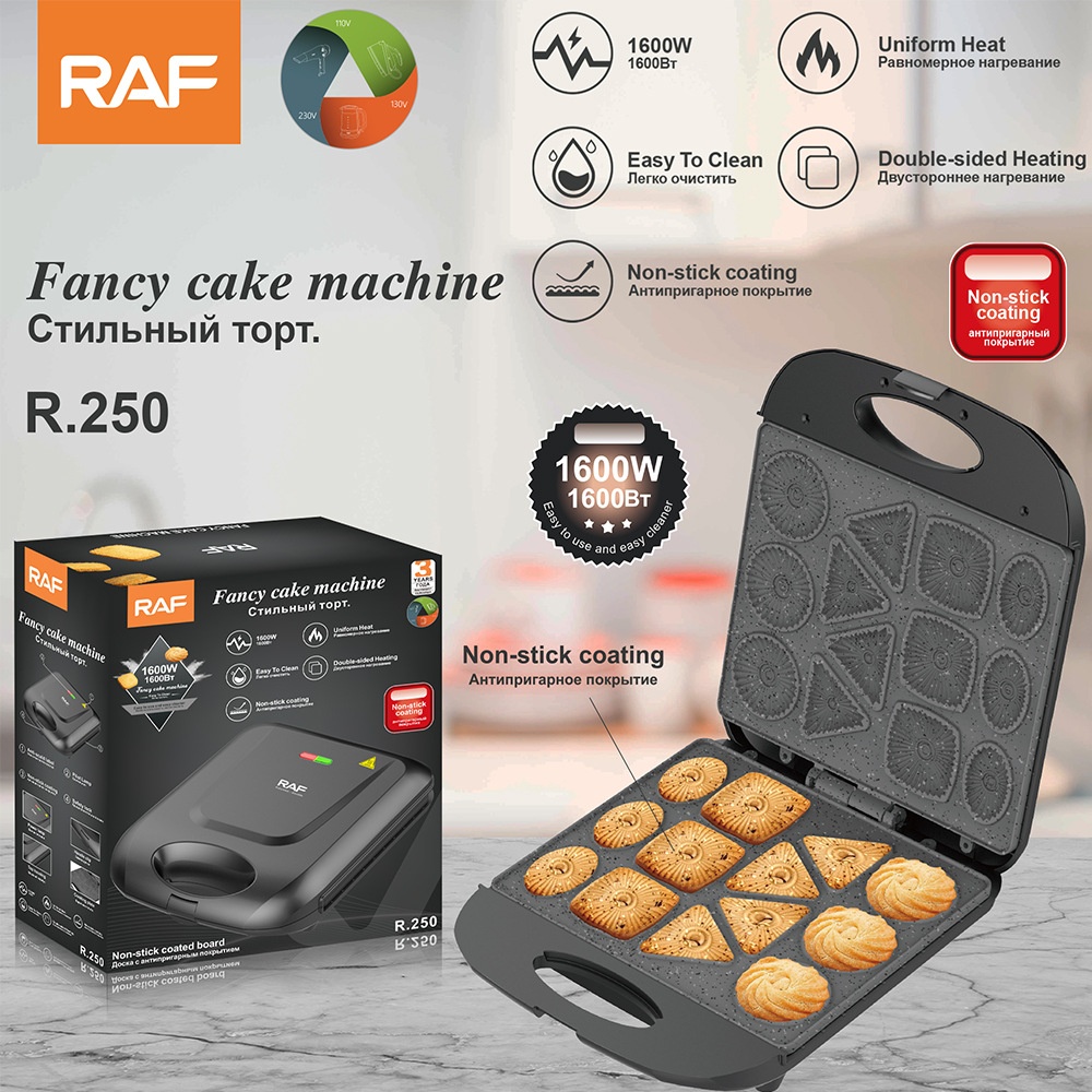 RAF Mini Cake Home Baking Multifunctional Children's Cartoon Cookie Egg Waffle Maker_voghion.com