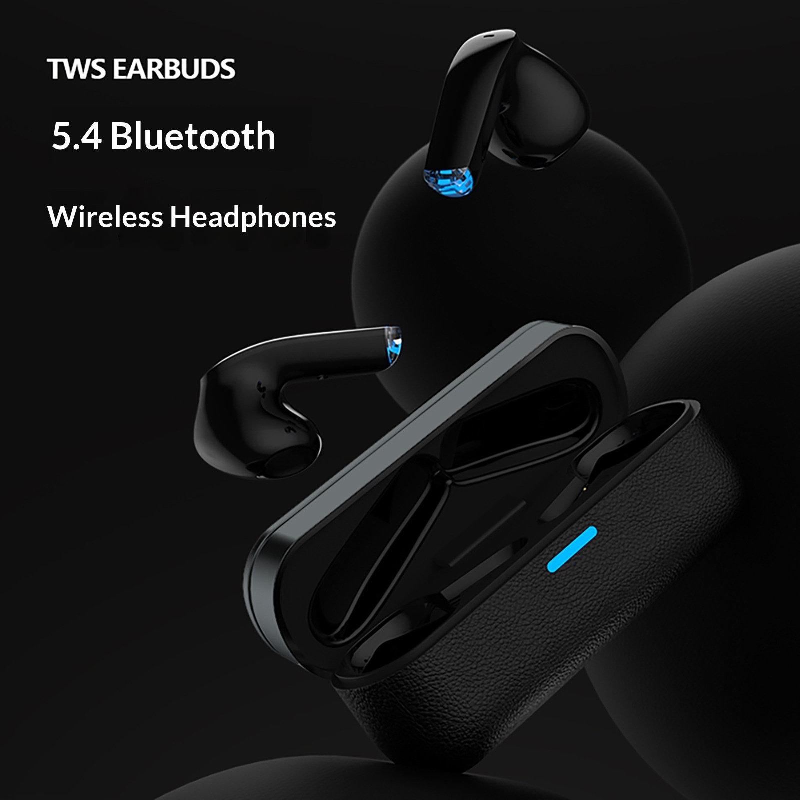 2025 New Model Simple And Stylish High-End Lychee Leather Texture Wireless Bluetooth Headphones Wholesale_voghion.com