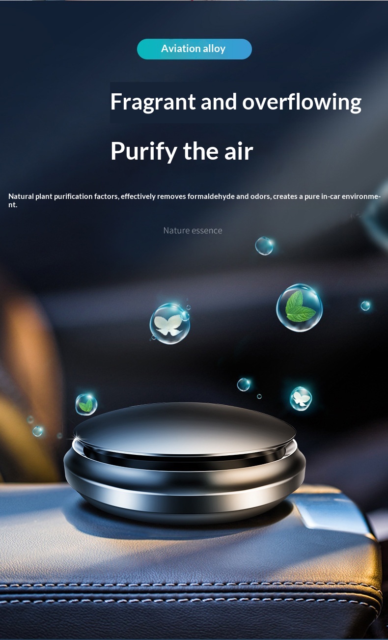 Ufo formad billuftfräschare med metallbas och doft_voghion.com