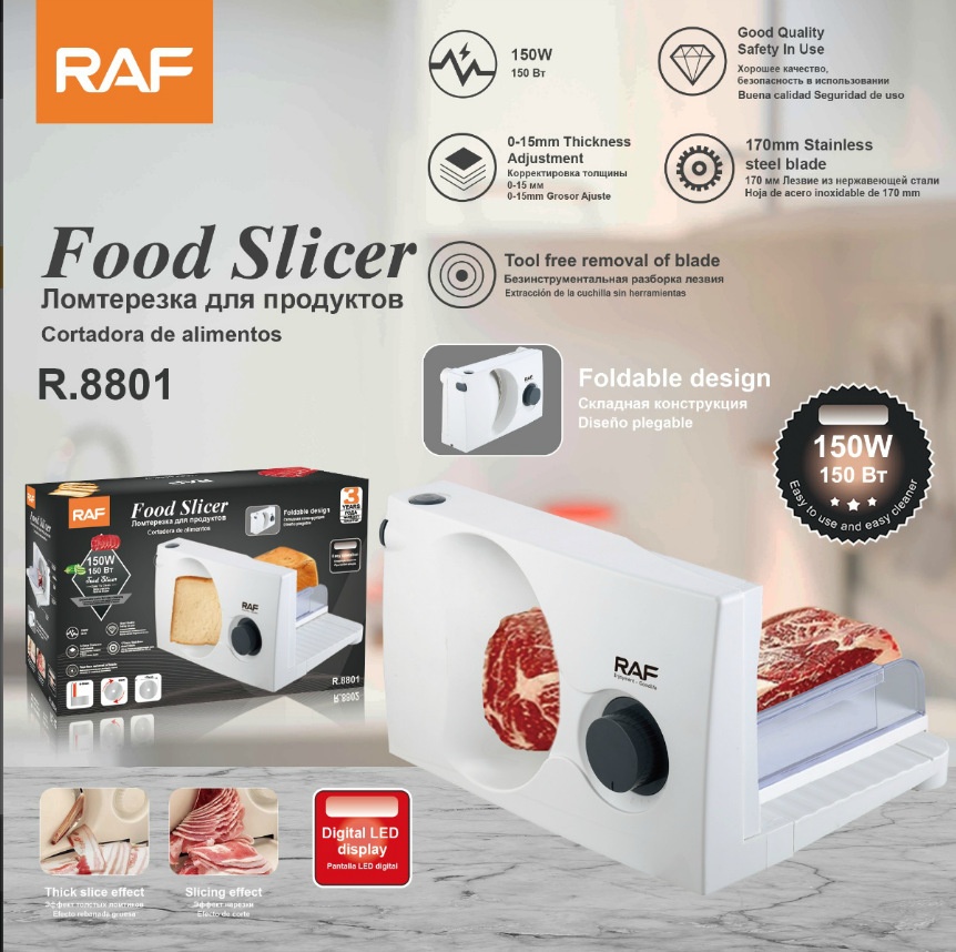 RAF European Standard Cross-Border Bread Multi-Function Sandwich Maker Toast Slicer Breakfast Machine Toaster R.8801_voghion.com