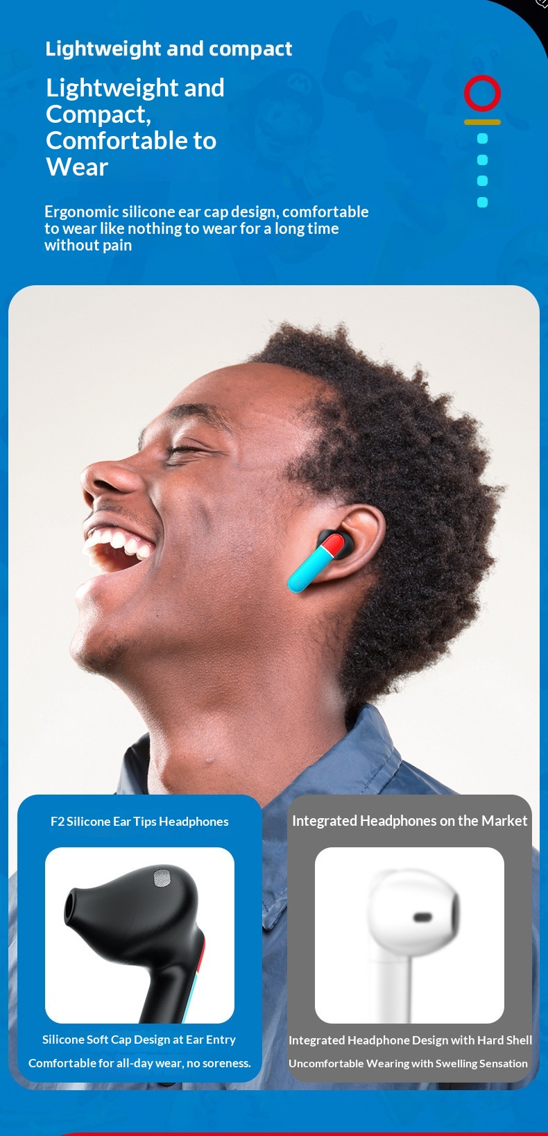 Tws Bluetooth Gaming Headphones With Enc Noise Cancelling Tech_voghion.com