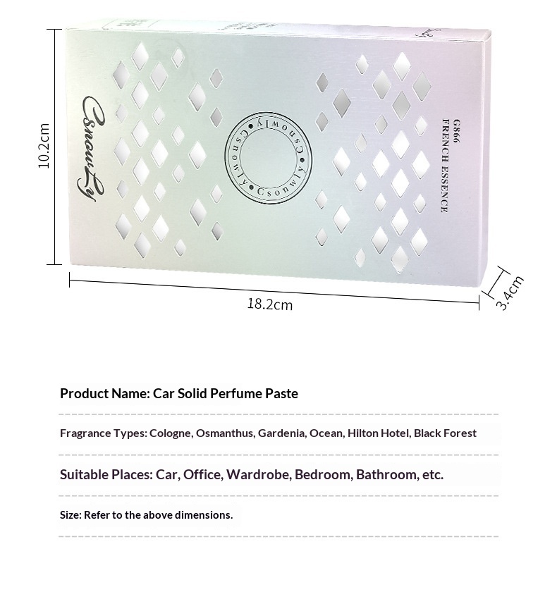 Auto luchtverfrisser osmanthus solid parfum voor interieur_voghion.com