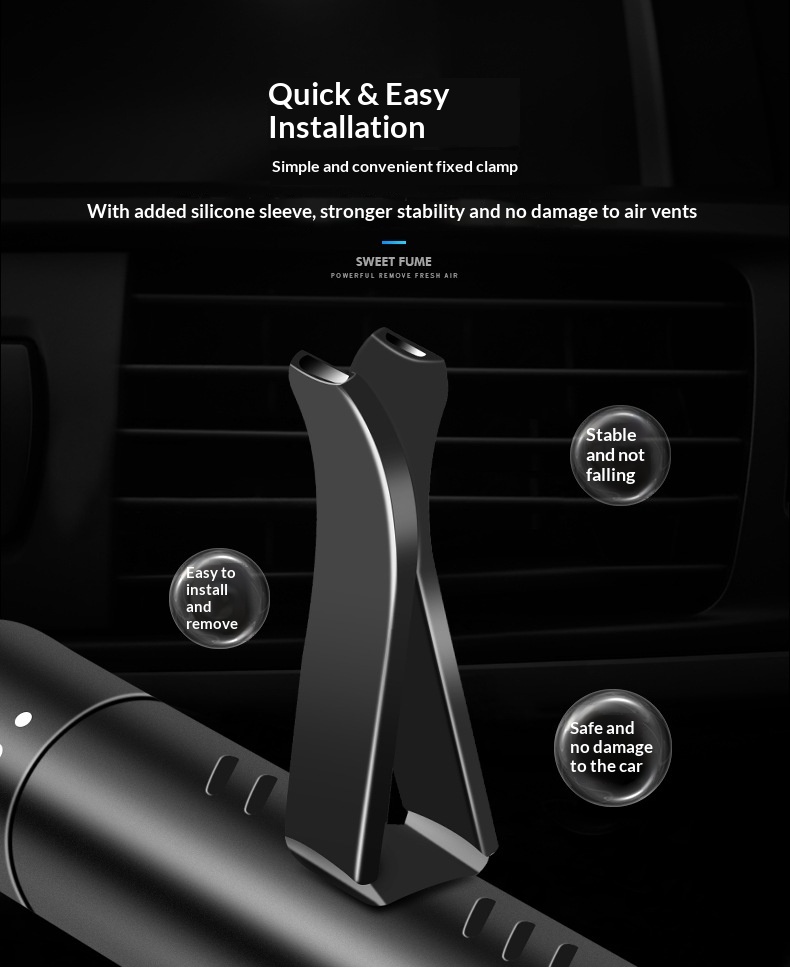 Bil luftfrisker til ventilation duftbalsam langvarig duft_voghion.com