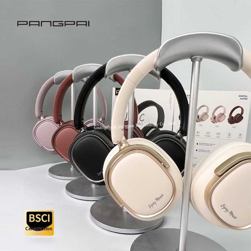 Retro New Active Noise Cancelling Wireless Over-Ear Bluetooth Headphones With Deep Bass Full Coverage Headset_voghion.com