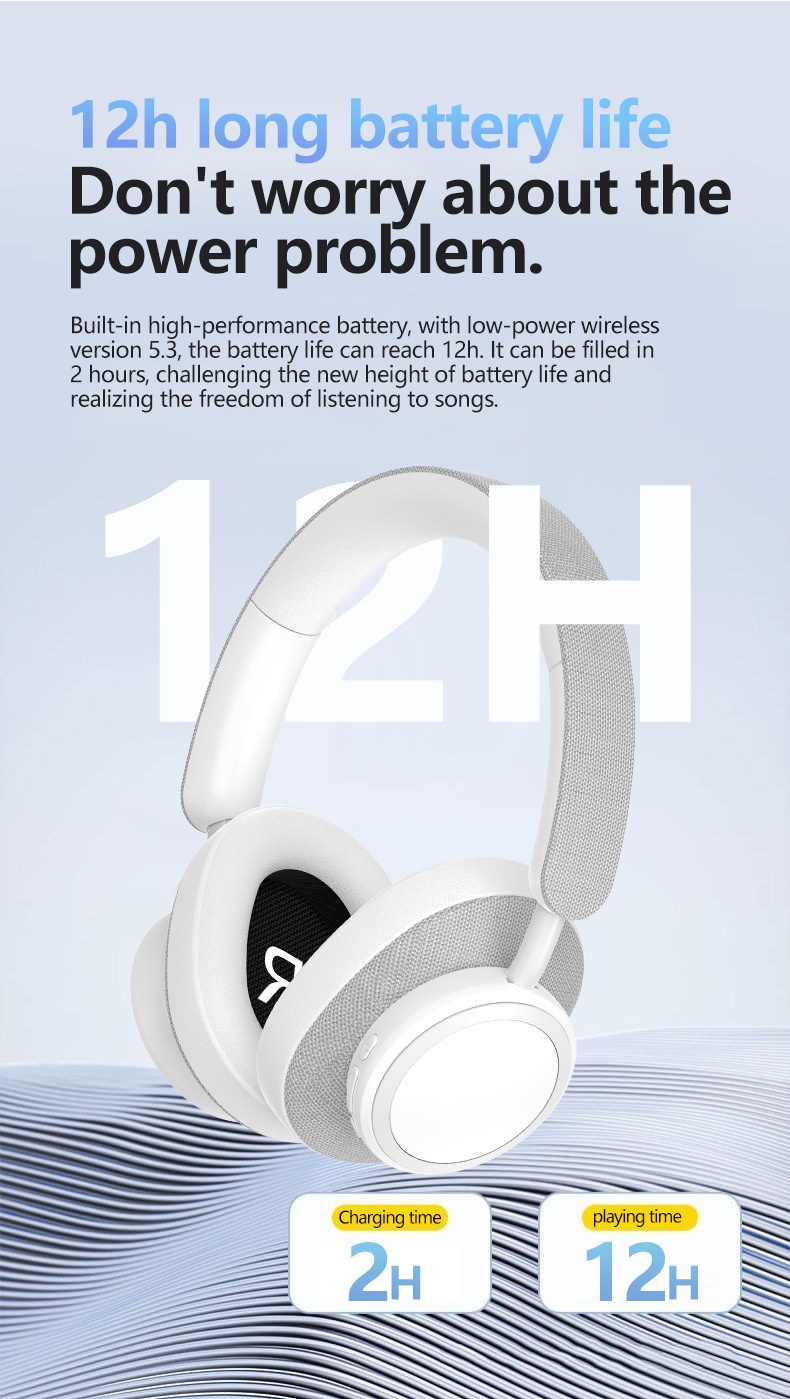 Bluetooth Headphones Wireless Over Ear With Deep Bass And Battery_voghion.com
