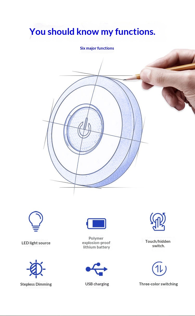 Éclairage LED sans installation pour coffre arrière, plafonnier de lecture intérieur de voiture_voghion.com