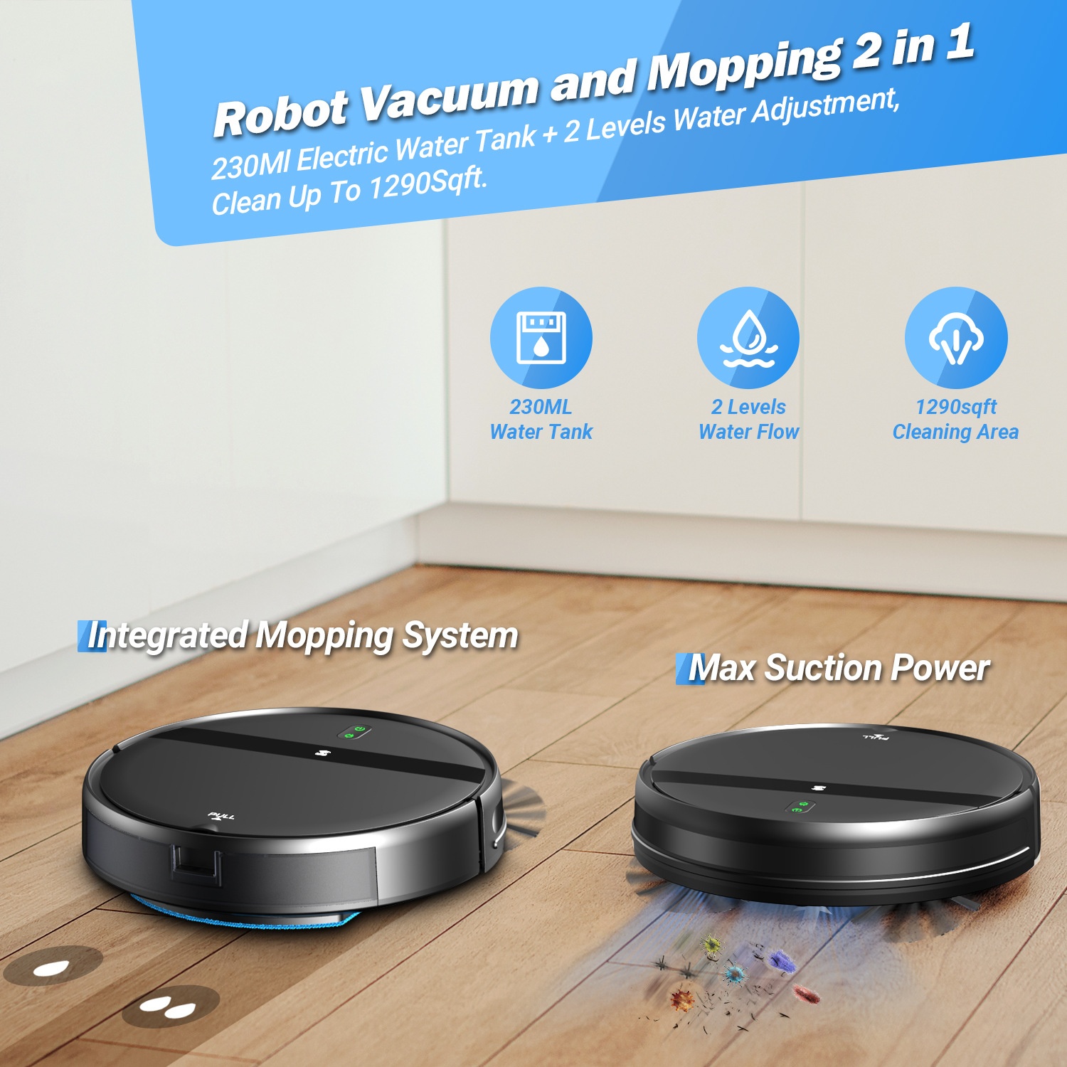 New Product Personalized Robot Vacuum-Wi-Fi Connectivity_voghion.com