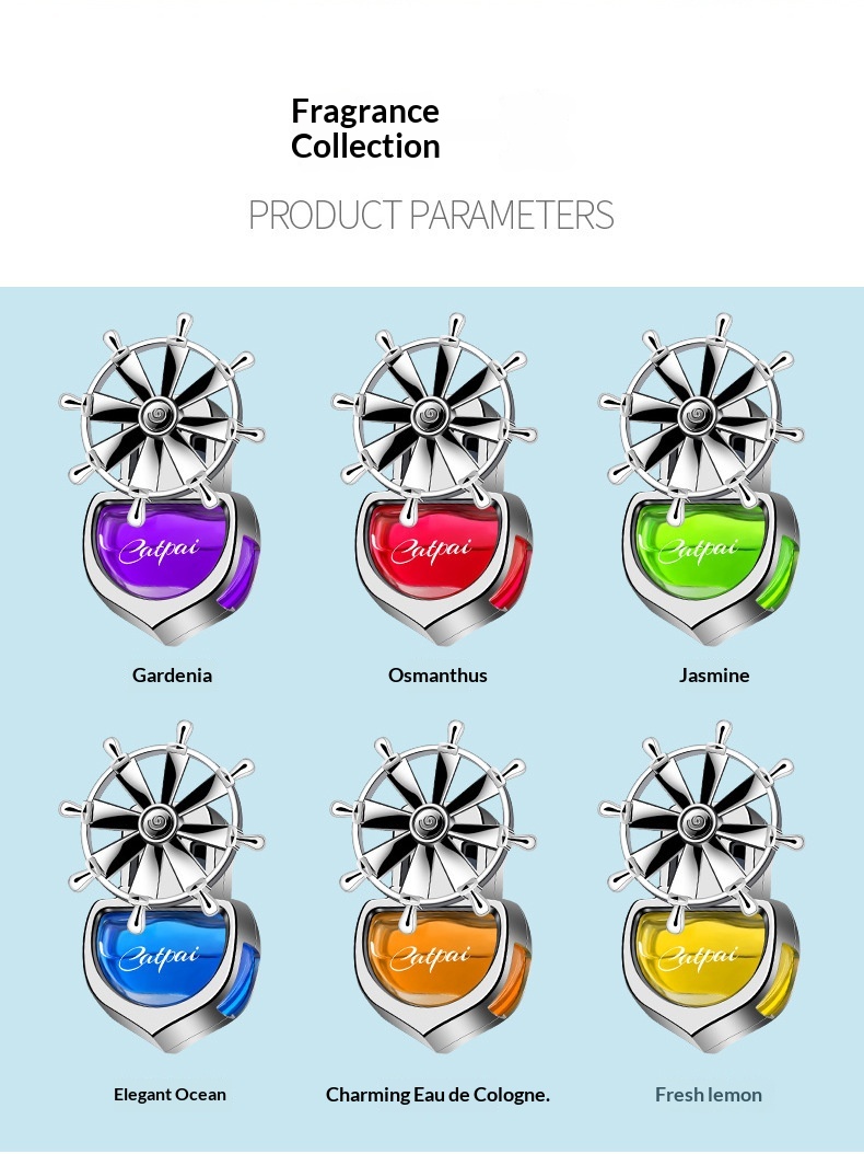 Bil luftfrisker roterende til ventilationsgitter langvarig duft_voghion.com