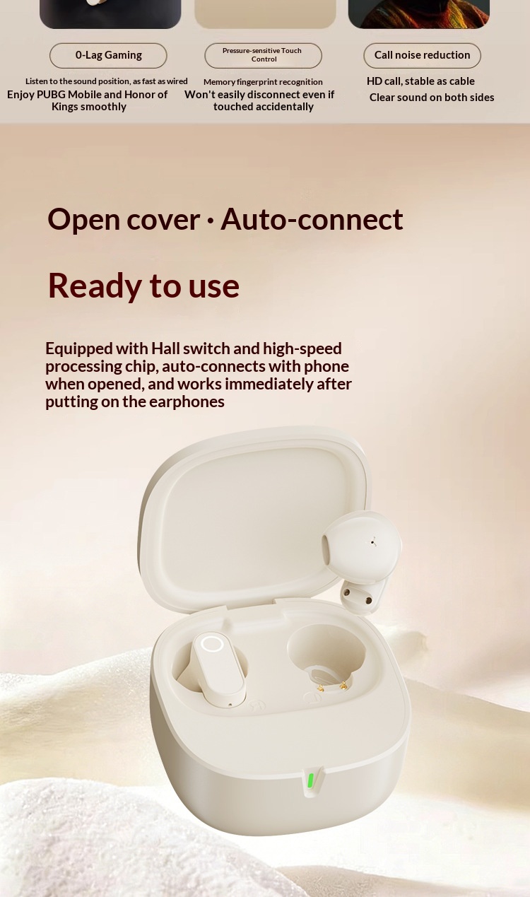 Wireless Noise-canceling Bluetooth Earphones With Long Battery_voghion.com