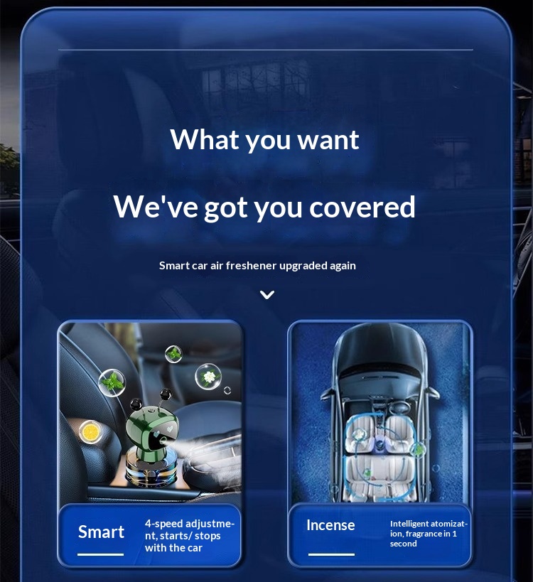 Smart bil aromaterapi luftfriskare för luftventilation_voghion.com