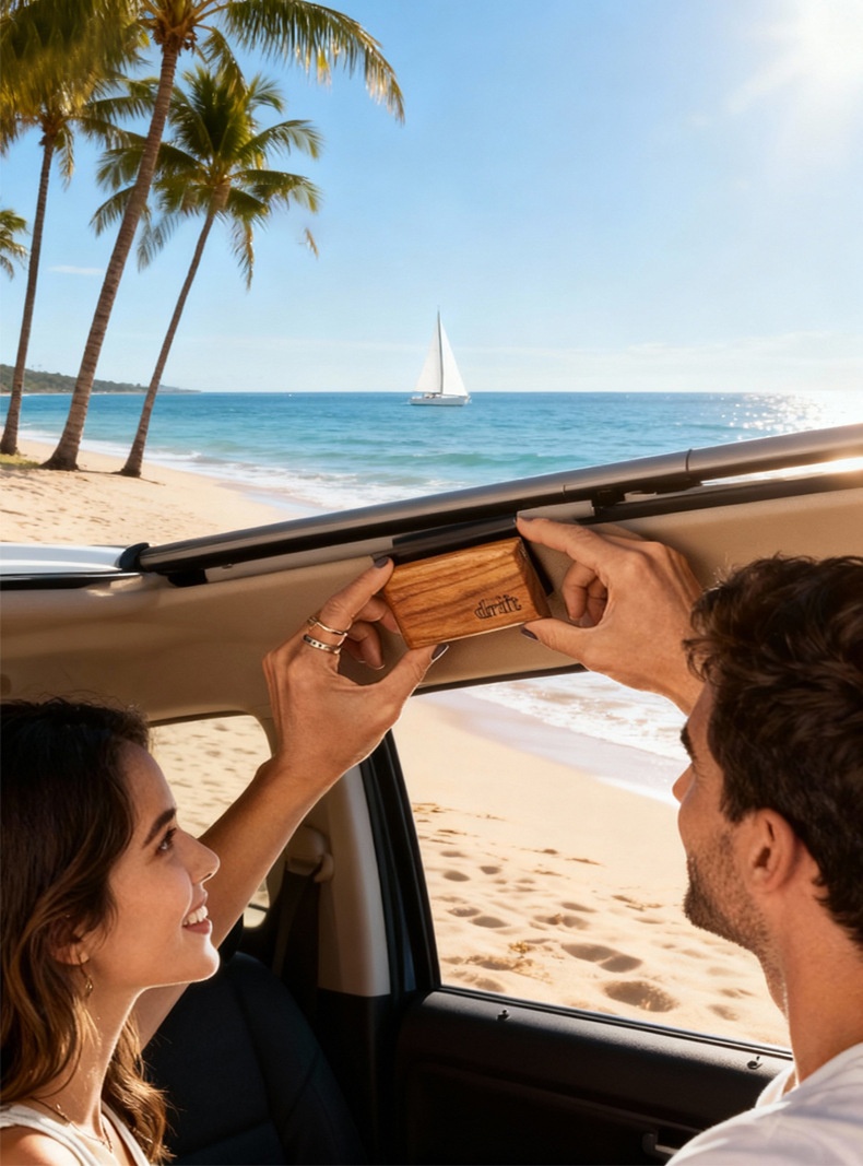 Auto Duftbaum Für Sonnenblende Luxuriöser Holz Lufterfrischer_voghion.com