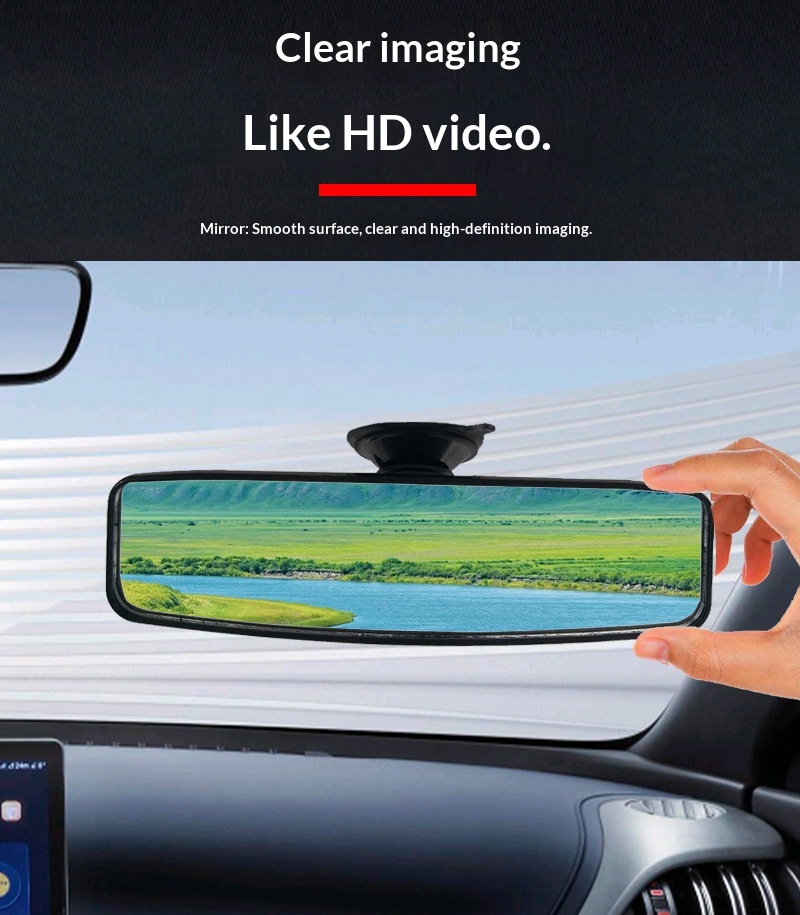 Source Factory Wide View Interior Custom Reversing HD Car Rearview Mirror_voghion.com