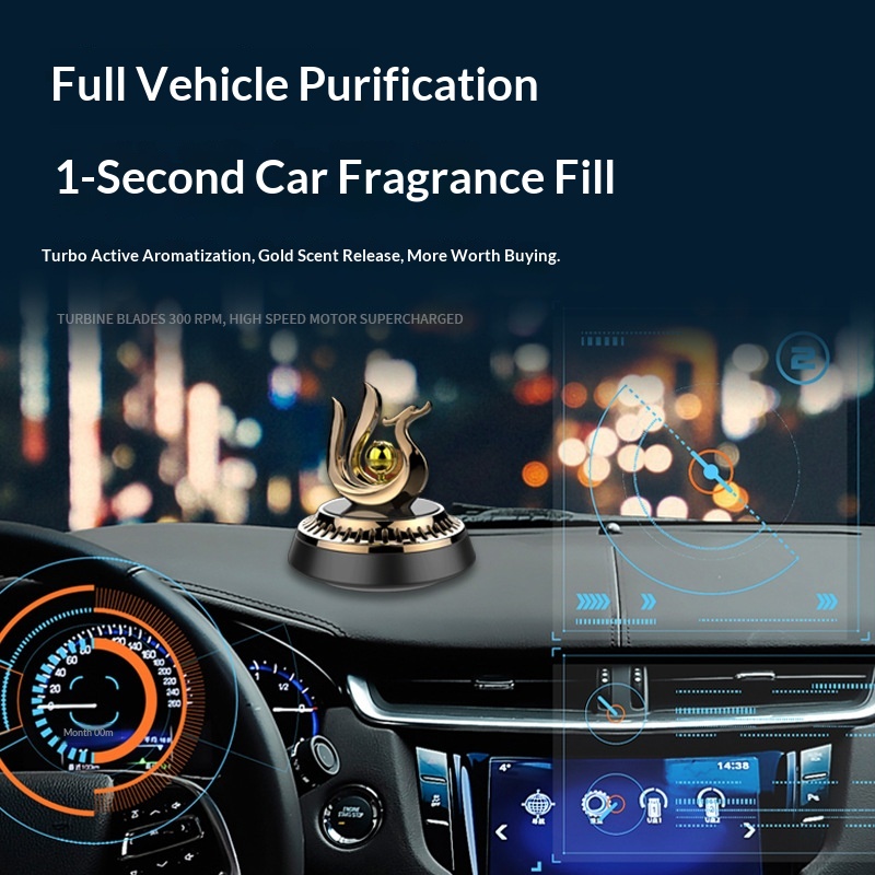 Solar Perfume Aromatherapy Wholesale Smart Rotating Helicopter Car Ornament Phoenix Dance Nine Skies_voghion.com