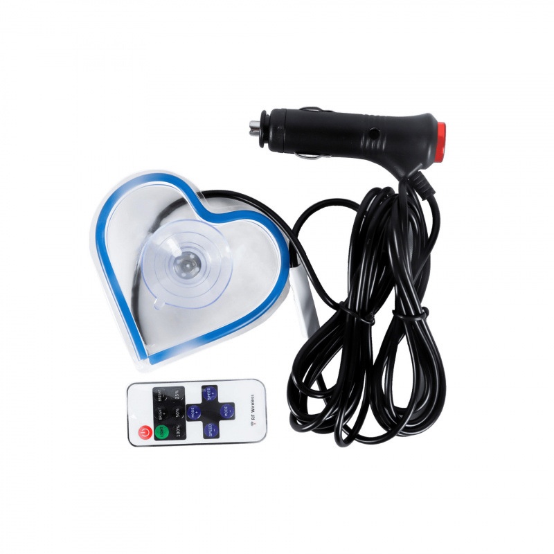 Triangle Glowing Interior Decoration Sticker Heart Atmosphere Modified Neon Car Window Ambient Light_voghion.com