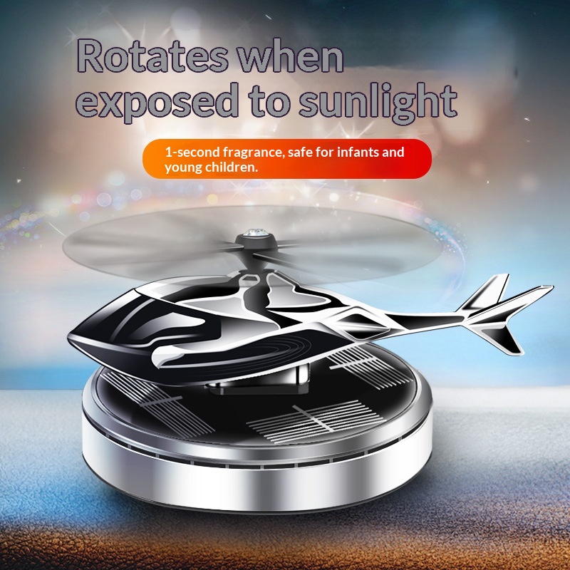 War Eagle Upgraded Solar Helicopter Aromatherapy Interior Dashboard Ornament High-end Car Perfume_voghion.com