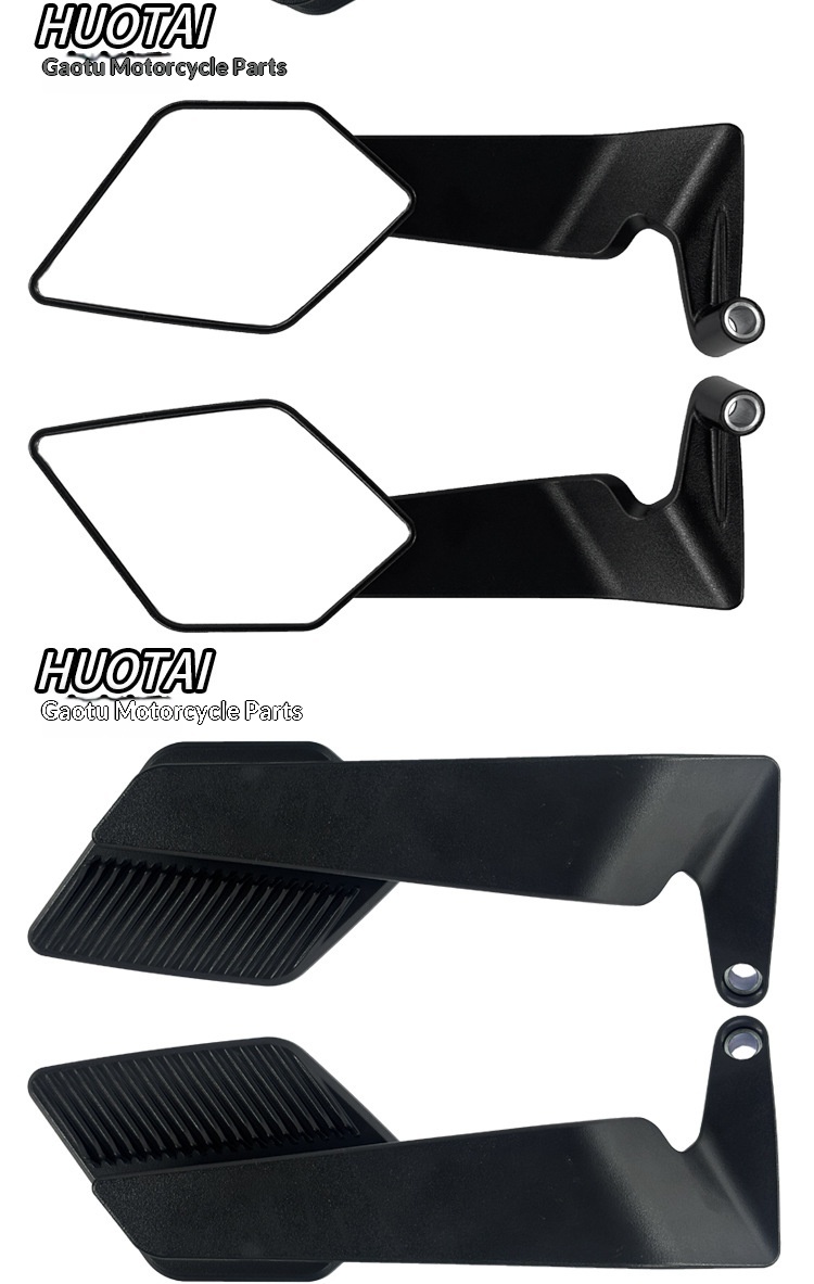 Adatto per monopattino elettrico, specchietto retrovisore ad ala fissa, maniglia in plastica, PP leggero, modificato, pieghevole, catarifrangente per retromarcia_voghion.com