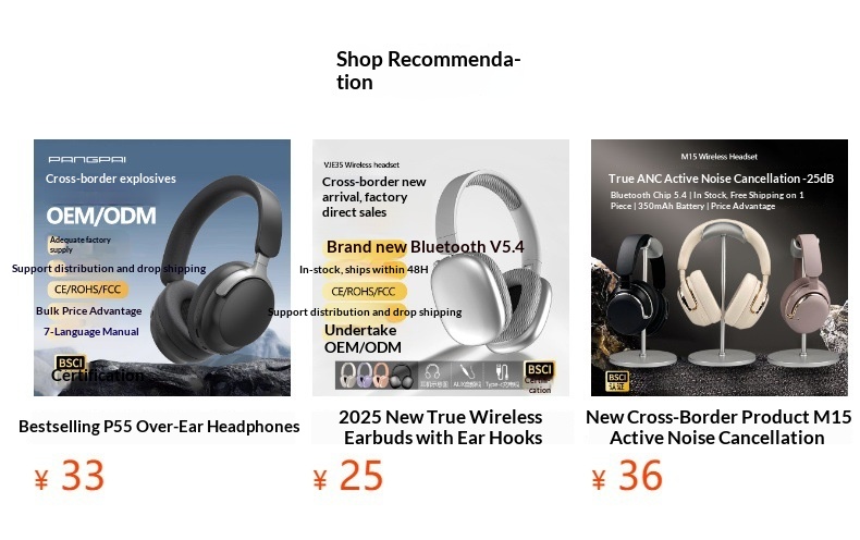 Bluetooth Headphones Wireless Stereo Over-ear Headset For Mobile_voghion.com