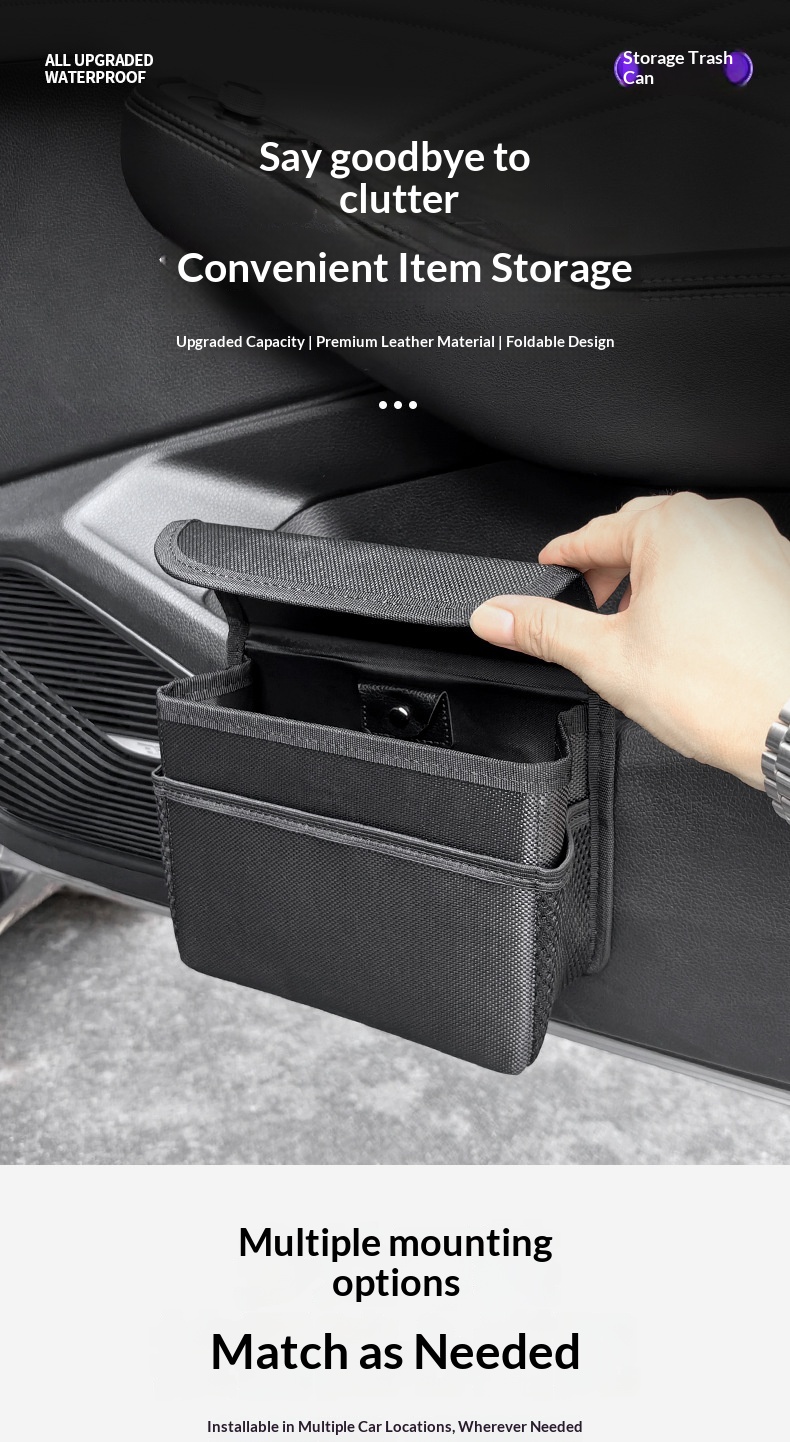 Bag Storage Box Car Trash Can Interior Supplies_voghion.com