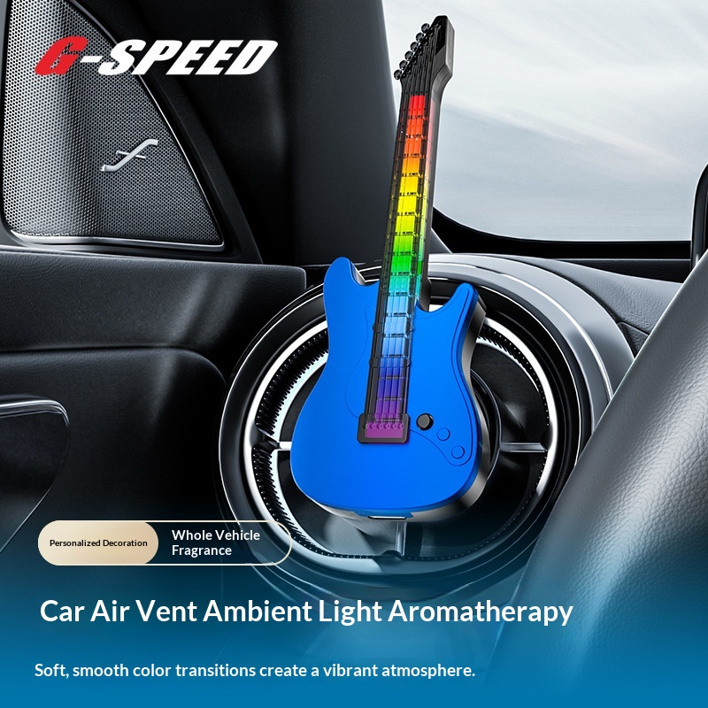 G-SPEED Car Air Conditioning Vent Guitar Ambient Light Perfume Fragrance Decoration Music Aromatherapy_voghion.com