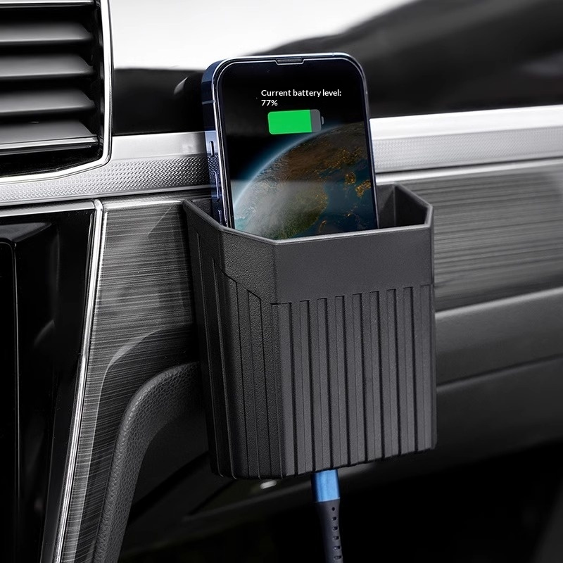 Auto-opbergtas voor ventilatieroosters, houder voor mobiele telefoon, organizer voor pasjes en diverse andere spullen in de auto, zelfklevend_voghion.com