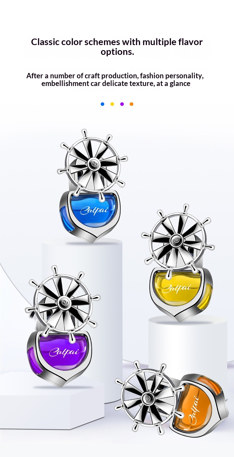 Bil luftfrisker roterende til ventilationsgitter langvarig duft_voghion.com