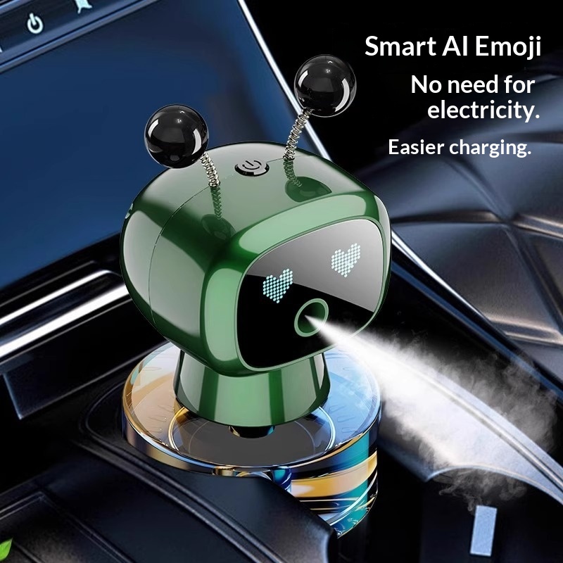 Creative Car-mounted Smart Aromatherapy Car Perfume Air Conditioner Vent Decoration Long-lasting Fragrance Light Scent_voghion.com