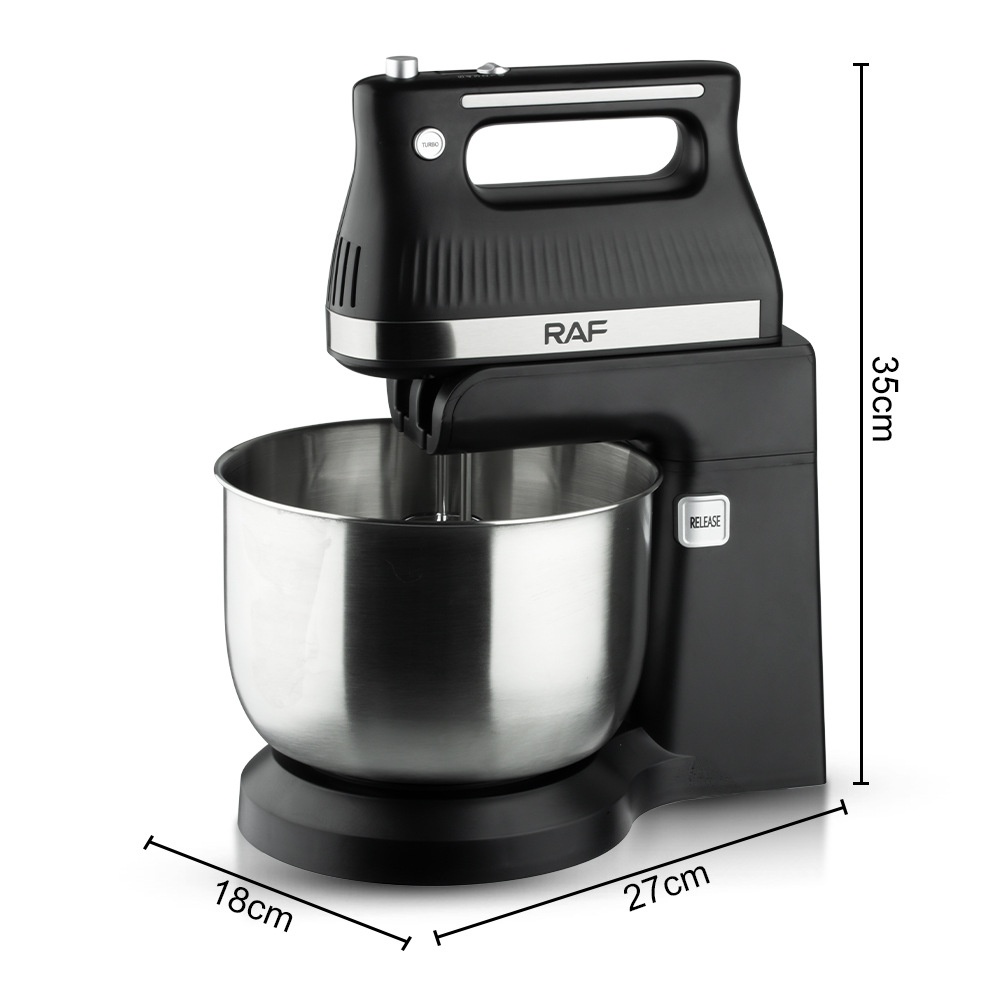 RAF EU Standard Cross-Border Multifunctional Beater Mechanical Multi-Speed Adjustable Electric Cream Egg Dough Mixer_voghion.com