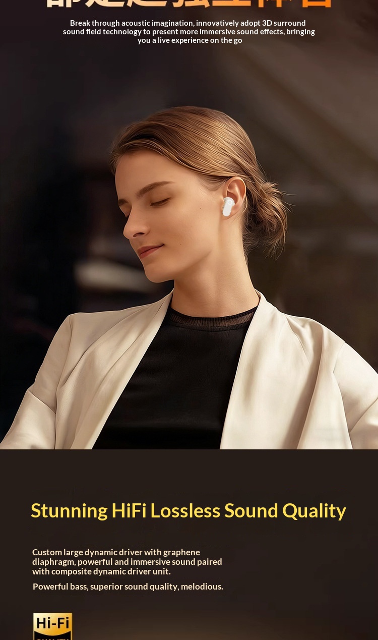 Wireless Noise-canceling Bluetooth Earphones With Long Battery_voghion.com