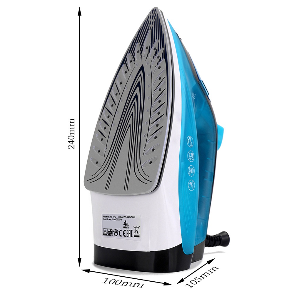 Portable Handheld Garment Steamer With Ceramic Soleplate Iron_voghion.com
