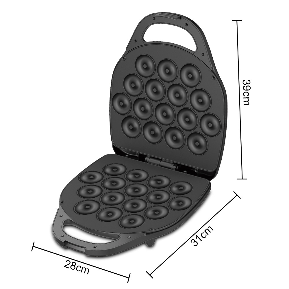 RAF Multifunktions-Brottoaster, Waffeleisen, Haushaltsgerät, doppelseitig beheizt, Donut-Maker, Frühstücksgerät, EU-Standard_voghion.com