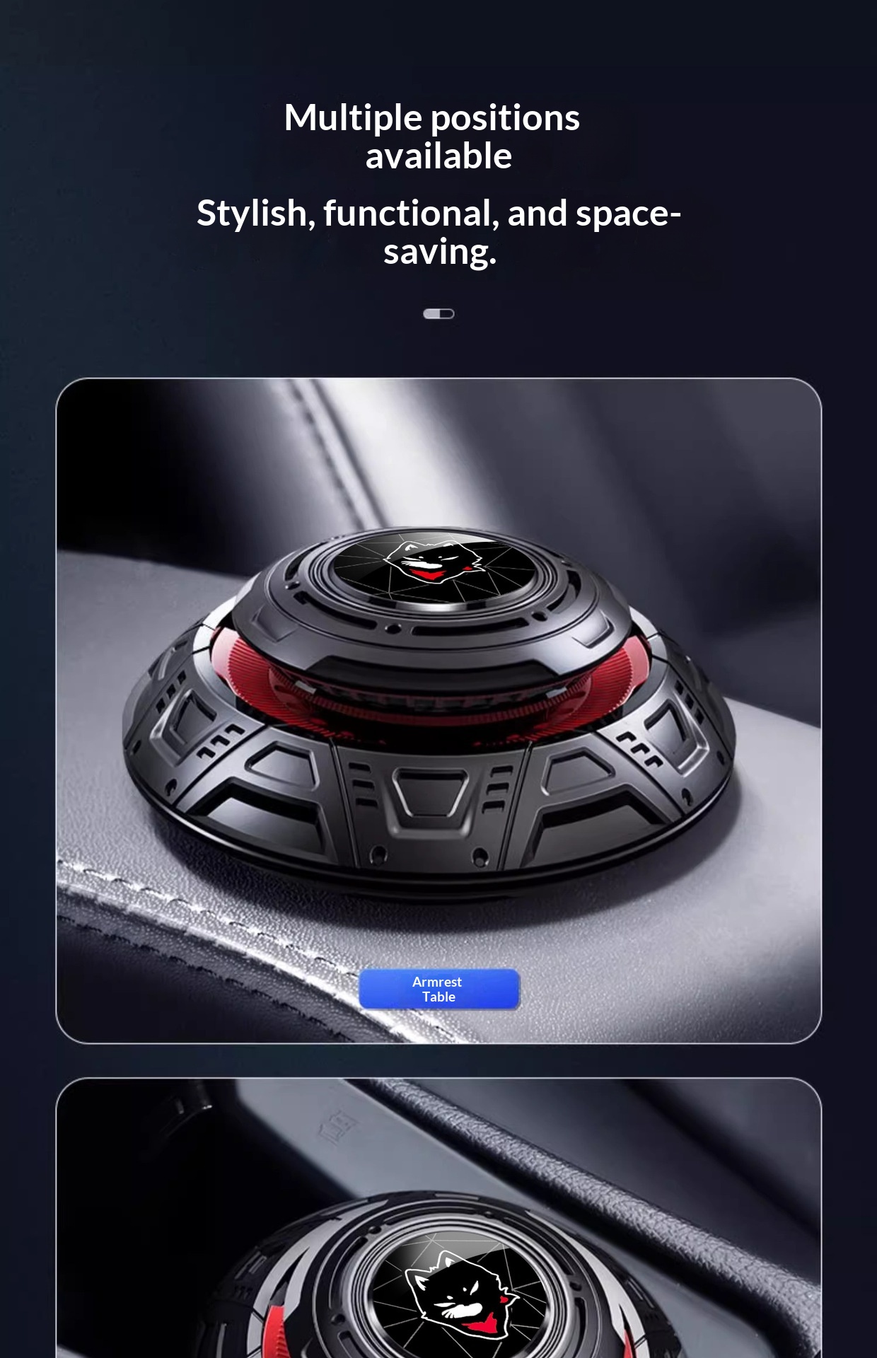 Ambientador carro disco voador ornamento tablier acessório_voghion.com