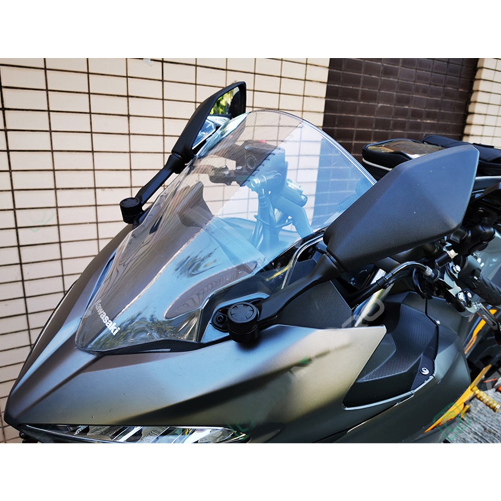 Specchietto retrovisore pieghevole transfrontaliero Kawasaki Road Racing con riflettore Ninja_voghion.com