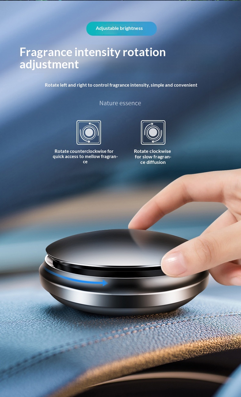 Ufo formad billuftfräschare med metallbas och doft_voghion.com