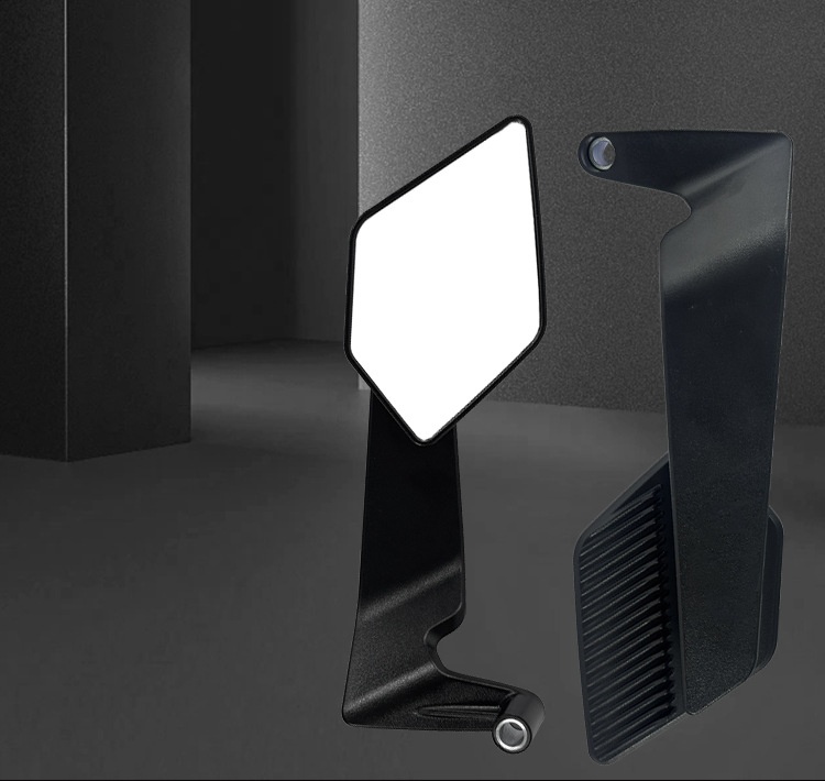 Adatto per monopattino elettrico, specchietto retrovisore ad ala fissa, maniglia in plastica, PP leggero, modificato, pieghevole, catarifrangente per retromarcia_voghion.com