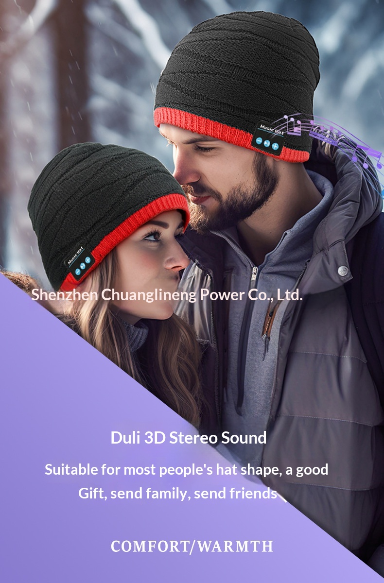 Knitted Bluetooth Beanie Hat With Wireless Headphones Music Cap_voghion.com