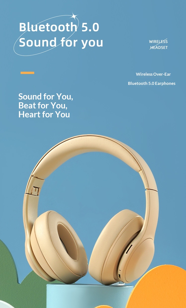 Wireless Over-ear Bluetooth Headphones Noise Cancelling Gaming_voghion.com