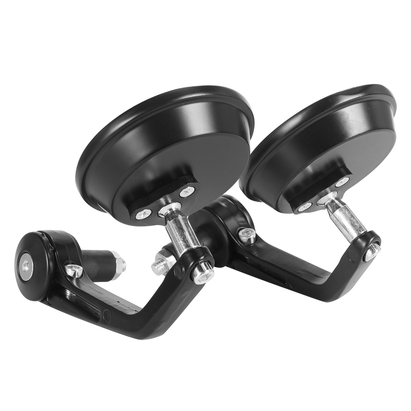 Specchietto retrovisore blu riflettente e girevole per manubrio pieghevole di moto e veicoli elettrici._voghion.com