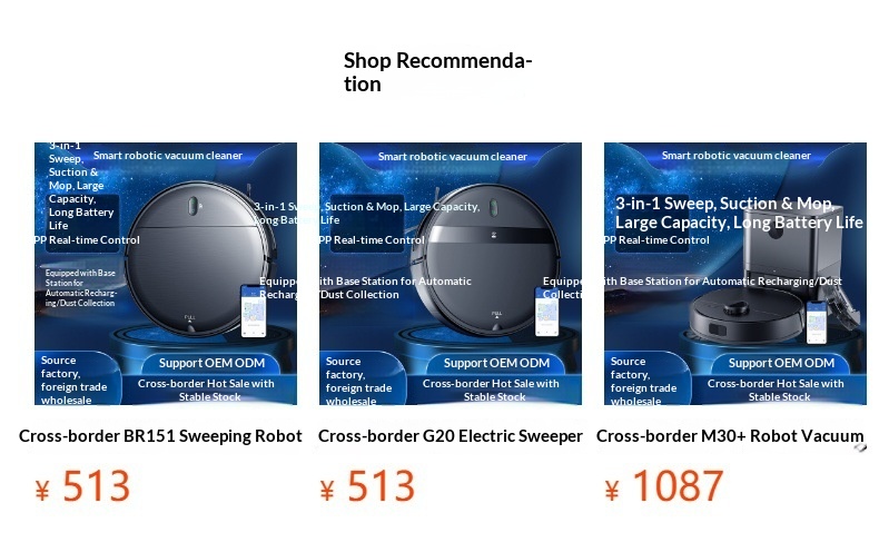 Cross-border X6 Robot Cleaner With Intelligent Laser Navigation, APP Remote Control, Automatic Obstacle Avoidance, And_voghion.com