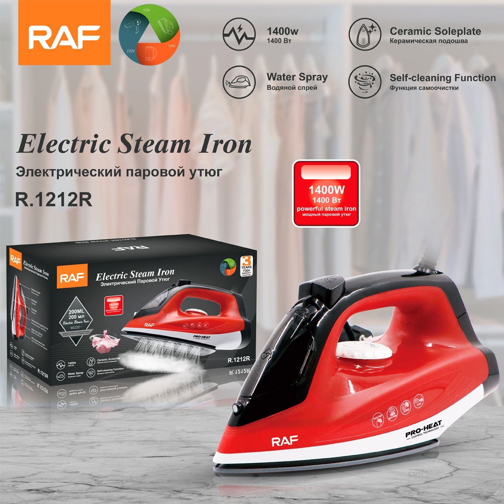 Portable Handheld Garment Steamer With Ceramic Soleplate Iron_voghion.com